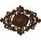 Ekena Millwork Katheryn Ceiling Medallion, Hand-Painted Root Beer Crackle, 22 1/2"W x 30 3/8"H x 1 1/2"P CM30KTRBC - alternate 1